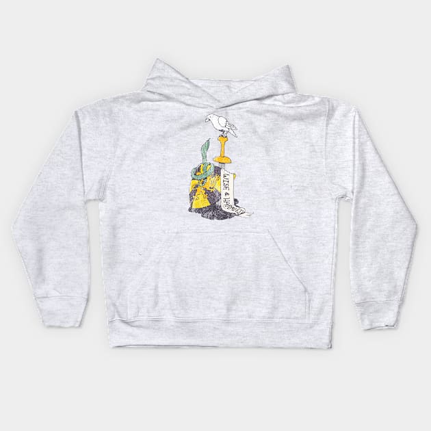 Wise and Harmless Kids Hoodie by bunsnbells